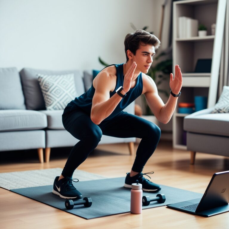 Leonardo_Phoenix_A_young_person_doing_functional_exercises_at_0